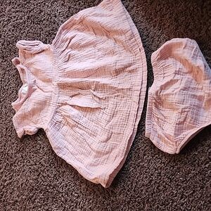 Pink Kids Casual Dress Set